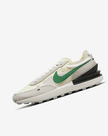 Beige / Green / Black Men's Nike Waffle One Sneakers | CA2706
