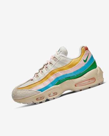 Beige / Multicolor Women's Nike Air Max 95 Casual Shoes | CA2258