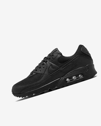 Black / Black / Black / Black Women's Nike Air Max 90 Casual Shoes | CA5157