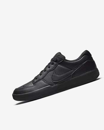 Black / Black / Black / Black Women's Nike SB Force 58 Premium Skate Shoes | CA5249