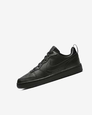 Black / Black / Black Boy Nike Court Borough Low 2 Shoes | CA2574