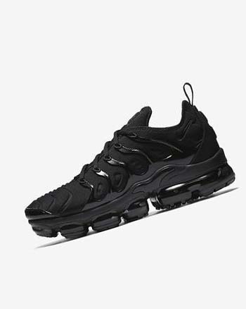 Black / Black / Dark Grey Men's Nike Air VaporMax Plus Sneakers | CA2816