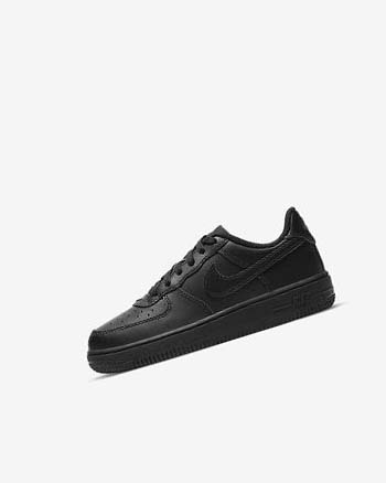 Black / Black Girls' Nike Force 1 LE Shoes | CA2233