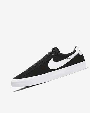 Black / Black / Light Brown / White Women's Nike SB Zoom Blazer Low Pro GT Skate Shoes | CA4917