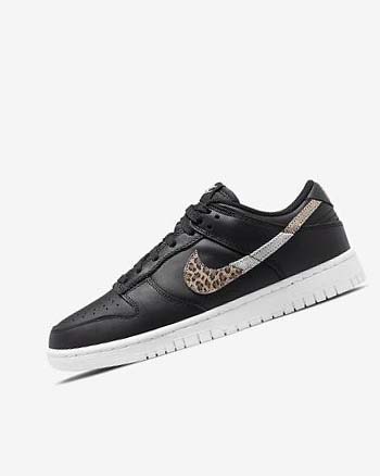 Black / Black / Multicolor Women's Nike Dunk Low SE Sneakers | CA2274
