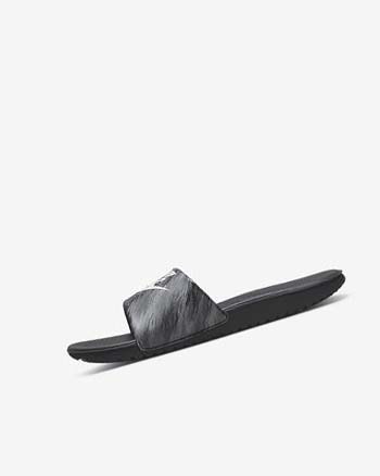 Black / Black / Platinum Girls' Nike Kawa SE Slides | CA2850