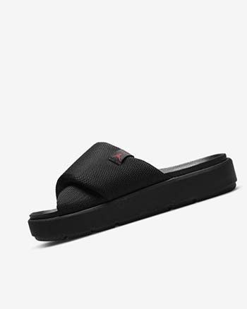 Black / Black / Red Women's Nike Jordan Sophia Slides | CA4575