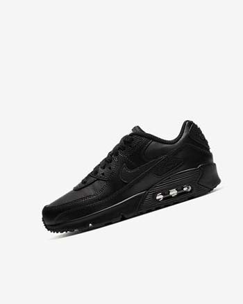 Black / Black / White / Black Boy Nike Air Max 90 LTR Casual Shoes | CA2829