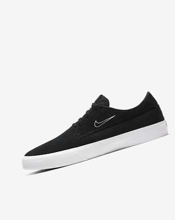 Black / Black / White Women's Nike SB Shane Skate Shoes | CA3230