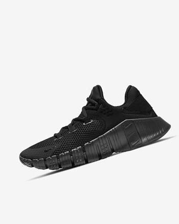 Black / Black Women's Nike Free Metcon 4 Training Shoes | CA4529