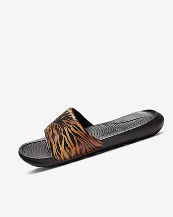 Black / Black Women's Nike Victori One Slides | CA5375