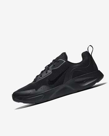 Black / Black Women's Nike Wearallday Sneakers | CA5329