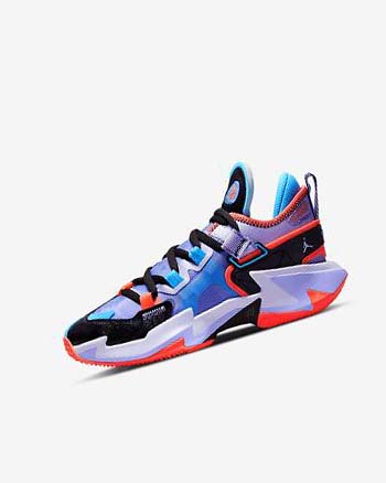 Black / Blue / Light Red Boy Nike Jordan 'Why Not?' Zer0.5 Basketball Shoes | CA2953