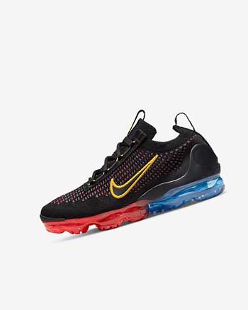 Black / Blue / Light Red / Gold Boy Nike Air VaporMax 2021 FK Sneakers | CA2560