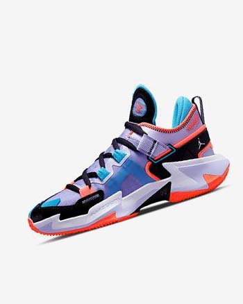 Black / Blue / Light Red Men's Nike Jordan .5 'Why Not?' Basketball Shoes | CA2410