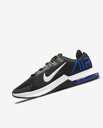 Black / Blue / Orange / Grey Men's Nike Air Max Alpha Trainer 4 Training Shoes | CA5463