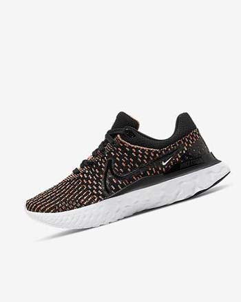 Black / Blue / Pink / White Women's Nike React Infinity Run Flyknit 3 Running Shoes | CA5417