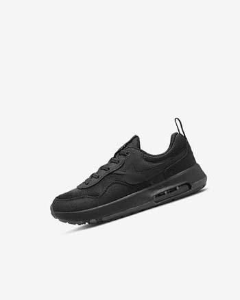 Black / Dark Grey / Black Girls' Nike Air Max Motif Shoes | CA2409