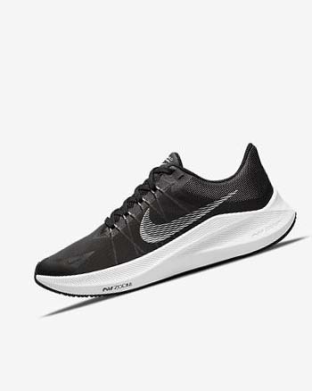 Black / Dark Grey / Light Grey / White Women's Nike Winflo 8 Running Shoes | CA2297