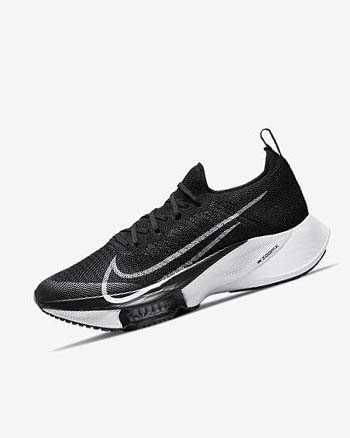 Black / Dark Grey / Platinum / White Women's Nike Air Zoom Tempo NEXT% Running Shoes | CA4537