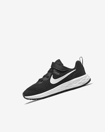 Black / Dark Grey / White Boy Nike Revolution 6 Running Shoes | CA4894