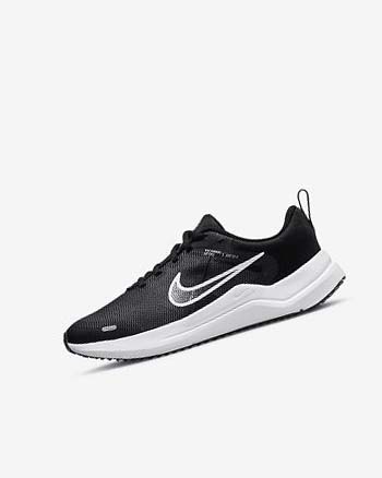 Black / Dark Grey / White Girls' Nike Downshifter 12 Running Shoes | CA4688