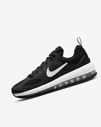 Black / Dark Grey / White Men's Nike Air Max Genome Casual Shoes | CA5442