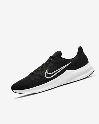 Black / Dark Grey / White Men's Nike Downshifter 11 Running Shoes | CA4659