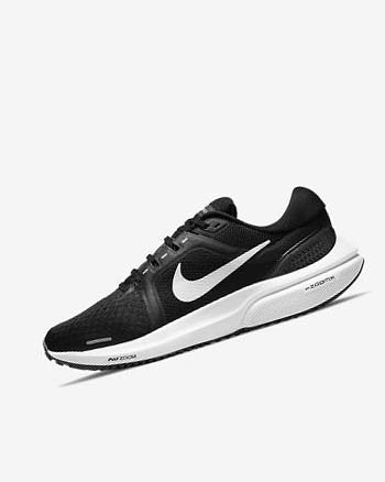 Black / Dark Grey / White Women's Nike Air Zoom Vomero 16 Running Shoes | CA3274
