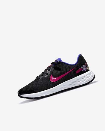 Black Girls' Nike Revolution 6 SE Running Shoes | CA1140