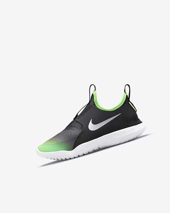 Black / Green Boy Nike Flex Runner Shoes | CA2343