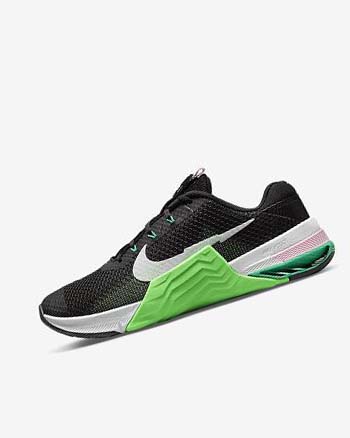 Black / Green / Pink / White Women's Nike Metcon 7 Training Shoes | CA5332