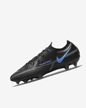 Black / Grey / Black Men's Nike Phantom GT2 Elite FG Soccer Cleats | CA5342