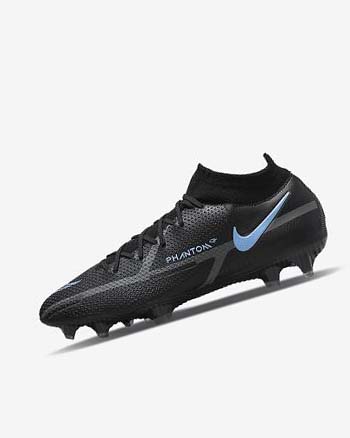Black / Grey / Black Women's Nike Phantom GT2 Dynamic Fit Elite FG Soccer Cleats | CA2669