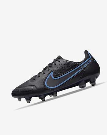 Black / Grey / Black Women's Nike Tiempo Legend 9 Elite SG-Pro AC Soccer Cleats | CA3053