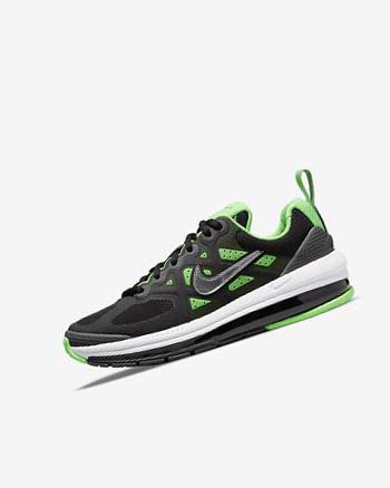 Black / Grey / Green Girls' Nike Air Max Genome Casual Shoes | CA4796