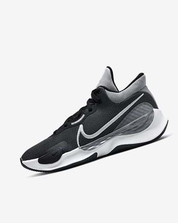 Black / Grey / Grey / White Women's Nike Renew Elevate 3 Basketball Shoes | CA4577
