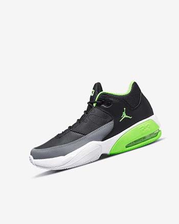 Black / Grey / White / Green Boy Nike Jordan Max Aura 3 Basketball Shoes | CA4601