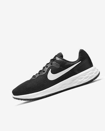 Black / Grey / White Men's Nike Revolution 6 Running Shoes | CA2467