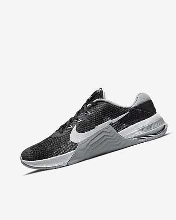 Black / Grey / White / Platinum Men's Nike Metcon 7 Training Shoes | CA2346