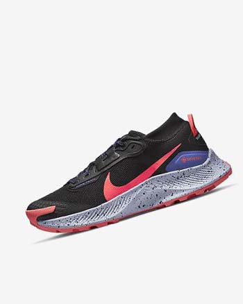 Black / Light Mango / Red Women's Nike Pegasus Trail 3 GORE-TEX Waterproof Trail Running Shoes | CA2728