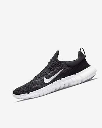 Black Men's Nike Free Run 5.0 Running Shoes | CA5456
