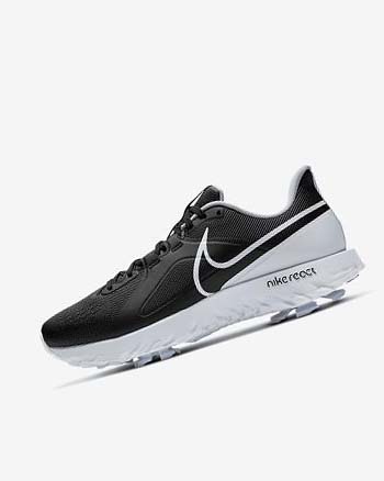 Black / Metal Platinum / White Women's Nike React Infinity Pro Golf Shoes | CA4767
