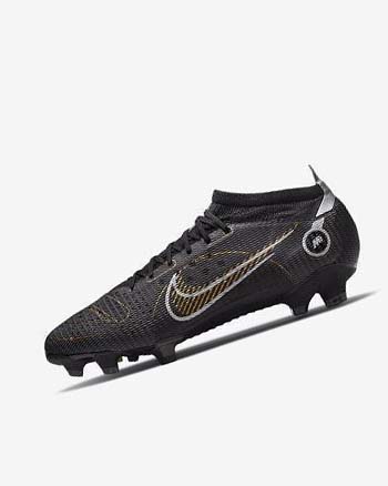 Black / Metal Silver / Grey / Metal Gold Men's Nike Mercurial Vapor 14 Pro FG Soccer Cleats | CA2384