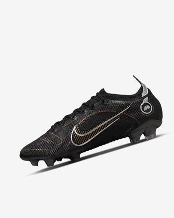 Black / Metal Silver / Grey / Metal Gold Women's Nike Mercurial Vapor 14 Elite FG Soccer Cleats | CA4958