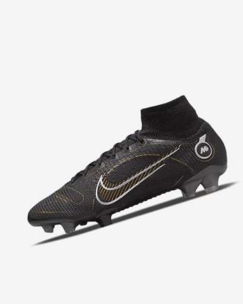 Black / Metal Silver / Grey / Metal Gold Women's Nike Mercurial Superfly 8 Elite FG Soccer Cleats | CA5377
