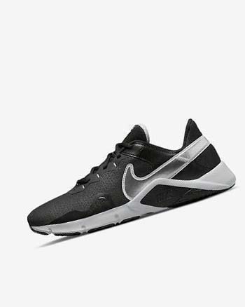 Black / Metal Silver / Metal Grey Men's Nike Legend Essential 2 Training Shoes | CA3117