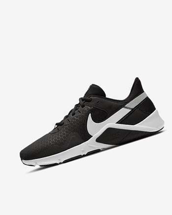 Black / Metal Silver / White Men's Nike Legend Essential 2 Training Shoes | CA2966