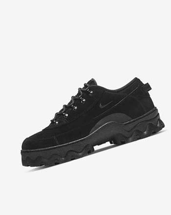Black / Orange / Black / Dark Grey Women's Nike Lahar Low Sneakers | CA5523