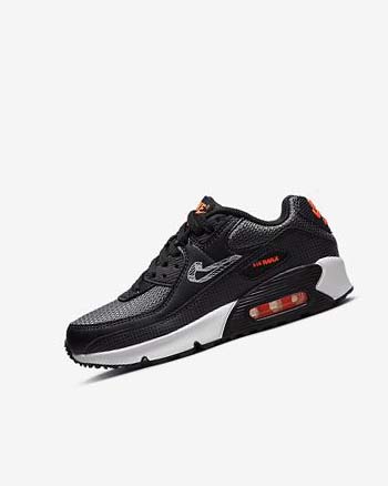 Black / Orange / Grey / White Boy Nike Air Max 90 Casual Shoes | CA3266